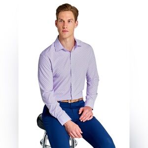 Robert Graham Lavender Geometric Dress Shirt